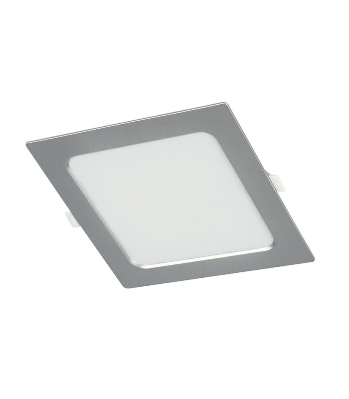 APLIQUE CUADR.EMPOT. 4000K LED 12W PLATA