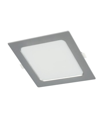 APLIQUE CUADR.EMPOT. 4000K LED 12W PLATA