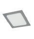 APLIQUE CUADR.EMPOT. 6500K LED 12W PLATA