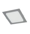 APLIQUE CUADR.EMPOT. 6500K LED 12W PLATA