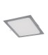 APLIQUE CUADR.EMPOT. 6500K LED 18W PLATA