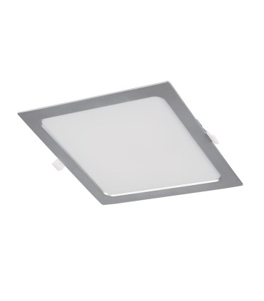 APLIQUE CUADR.EMPOT. 6500K LED 18W PLATA