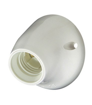 PORTALAMPARAS ZÓCALO CURVO BLANCO