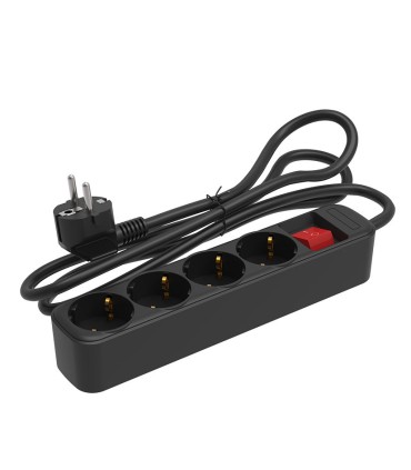 BASE MULTIPLE C/INTER. 4 TOMAS 1,5 M NEG