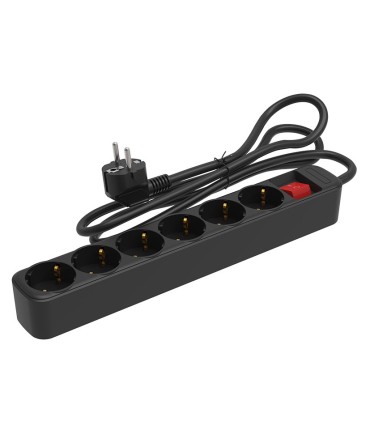 BASE MULTIPLE C/INTER. 6 TOMAS 1,5 M NEG