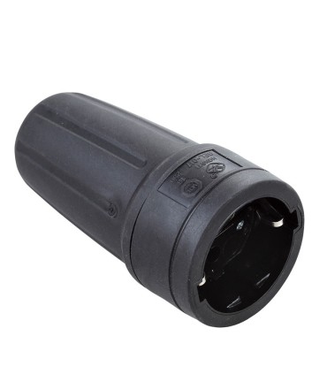BASE TT 16A-250V CAUCHO NEGRO DUOLEC