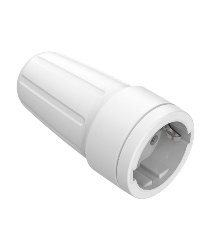 BASE TT 16A-250V CAUCHO BLANCO DUOLEC