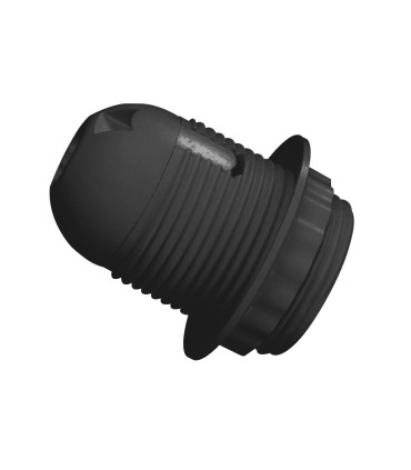 PORTALAMPARAS ROSCA C/TOPE E27 4A NEGRO
