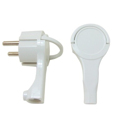 CLAVIJA LATERAL EXTRAPLANA 16A/250V BLAN