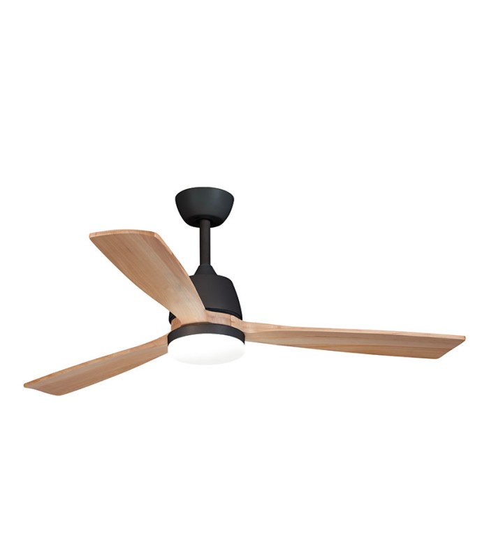 VENTILADOR TECHO LED NEGRO HABITEX 53BK