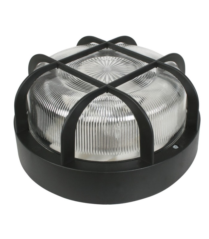 APLIQUE AISLANTE REDON.100W.NEGRO DUOLEC