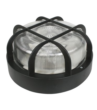 APLIQUE AISLANTE REDON.100W.NEGRO DUOLEC