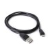 CABLE CONEXION USB - MICRO USB 1M. NEGRO
