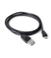 CABLE CONEXION USB - MICRO USB 1M. NEGRO
