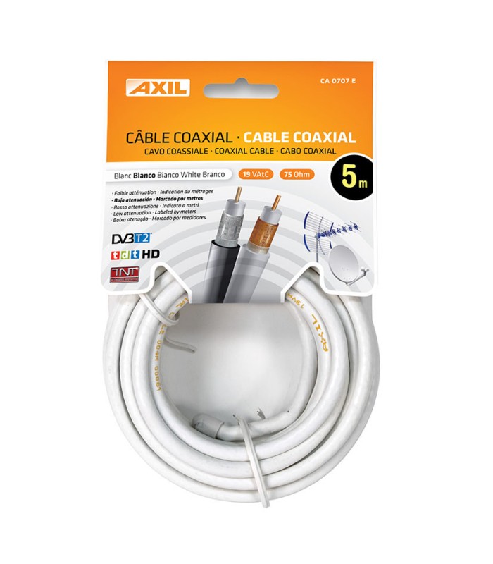 CABLE COAXIAL EN BOBINA COLGANTE 5 M.