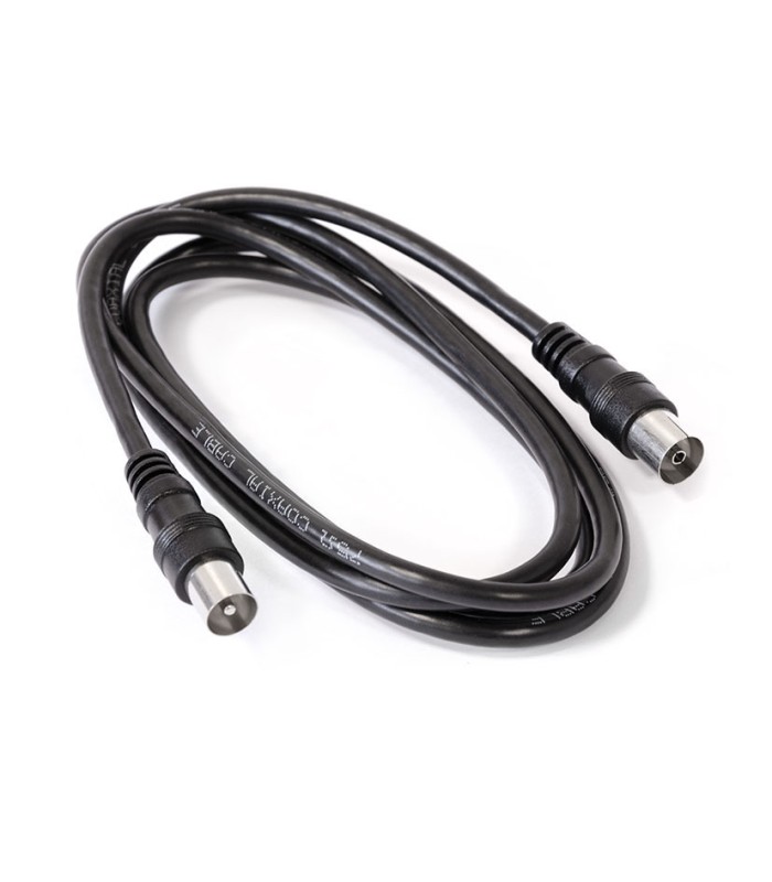 CABLE CONEXION ANTENA / TV 2,5 M. NEGRO