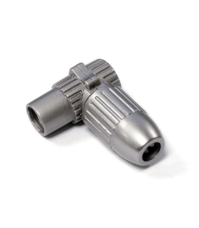 CONECTOR ACODADO ANTENA BLINDADO HEMBRA