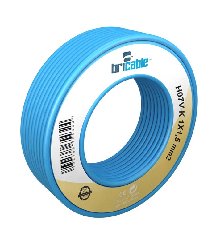 CAB.ELECT. 1,5Ø AZUL 10M. NORMA H07V-K