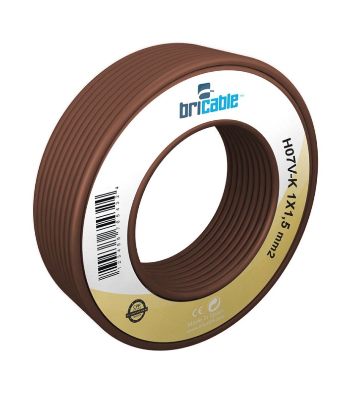 CAB.ELECT 1,5Ø MARRÓN 10M NORMA H07V-K