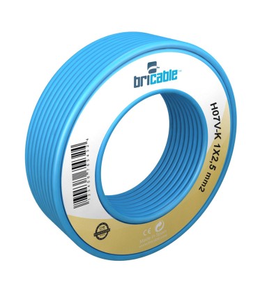 CAB.ELECT 2,5Ø AZUL. 10M. NORMA H07V-K