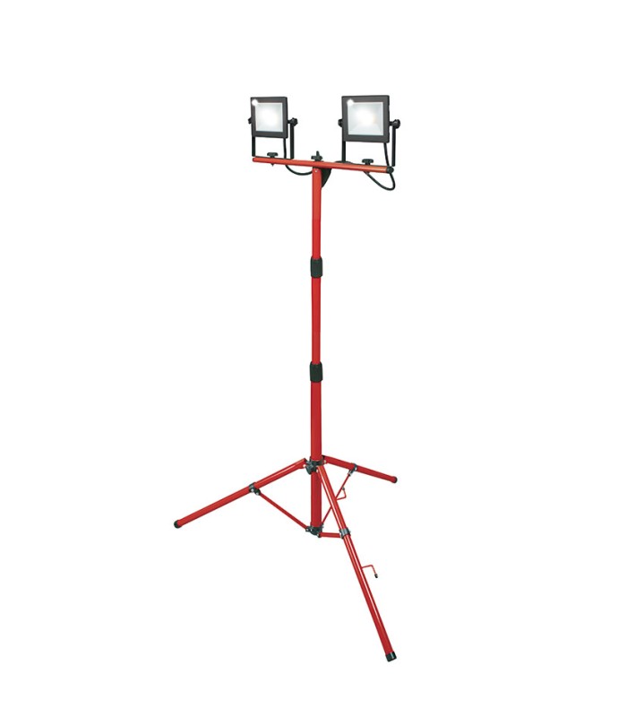 FOCO LED C/TRIPODE 2X20W WORKLINE 5000K