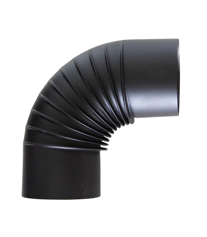 CODO 90º PINTADO NEGRO T600.  Ø 120MM.