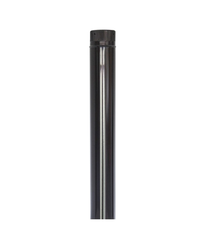 TUBO ESTUFA VITRIF. NEGRO.1 MT.Ø 110 MM.