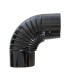 CODO ESTUFA VITRIF. NEGRO  90º Ø 110 mm.