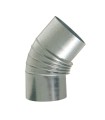 CODO 45º RIZADO ESTUFA GALV. Ø 100 MM.