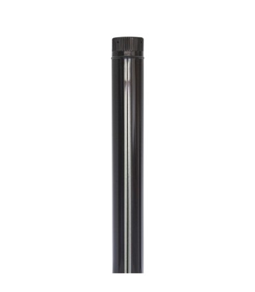 TUBO ESTUFA VITRIF. NEGRO.1 MT.Ø 120 MM.