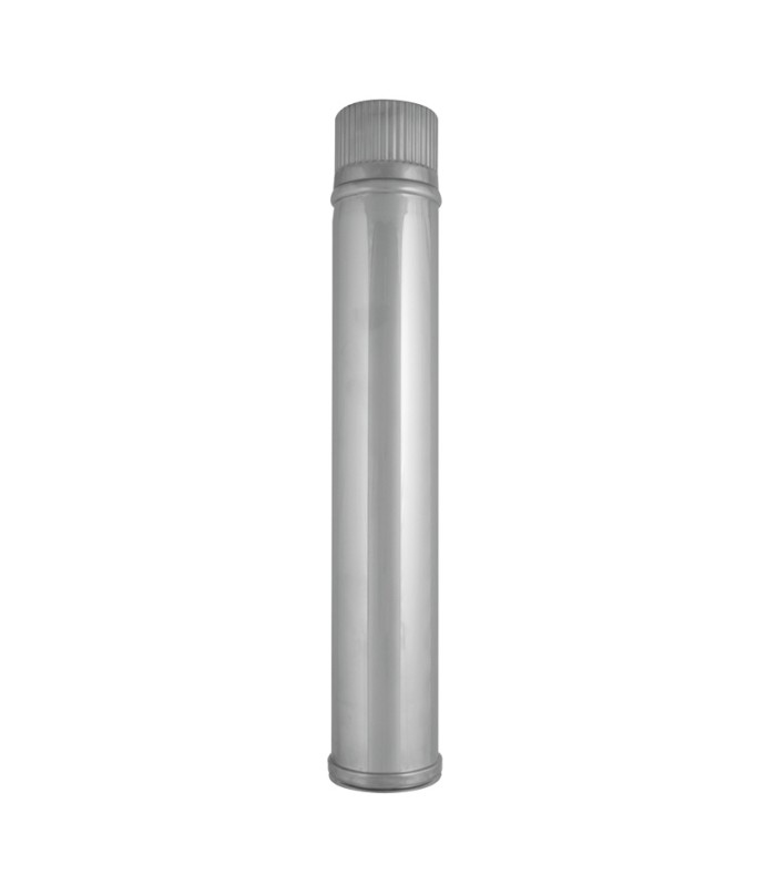 TUBO PELLET 1 M.  INOX 316. Ø 80 mm.