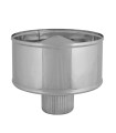 SOMBRERO ESTUFA PELLET INOX316 L.Ø80 mm.