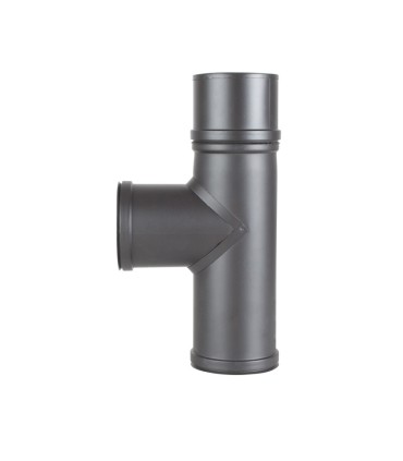 TE C/ TAPA PELLET INOX PINT GRAF Ø 80 mm