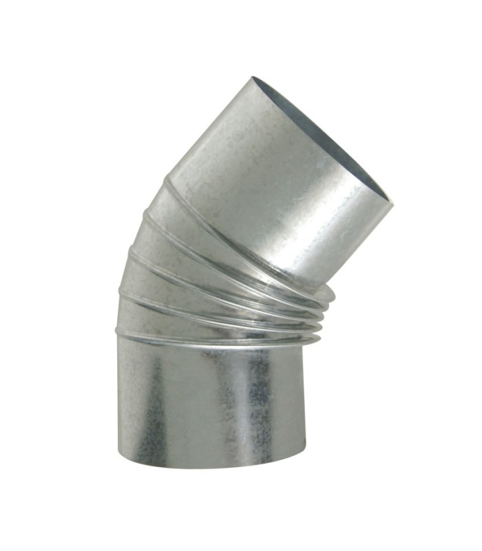 CODO 45º RIZADO ESTUFA GALV. Ø110 MM.