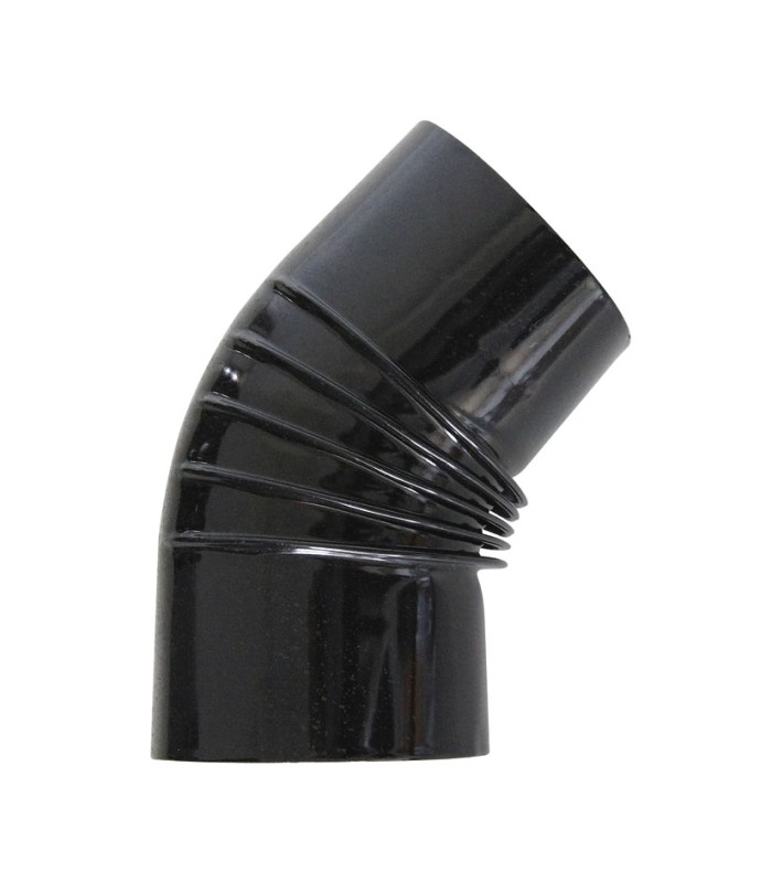 CODO 45º VITRIFICADO NEGRO Ø120