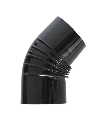 CODO 45º VITRIFICADO NEGRO Ø120