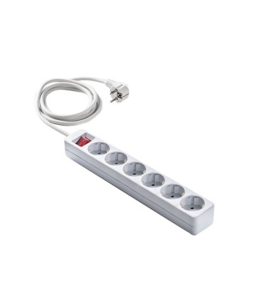 BASE 6 TOMAS TT C/INT.CABLE 5 M. BLANCO