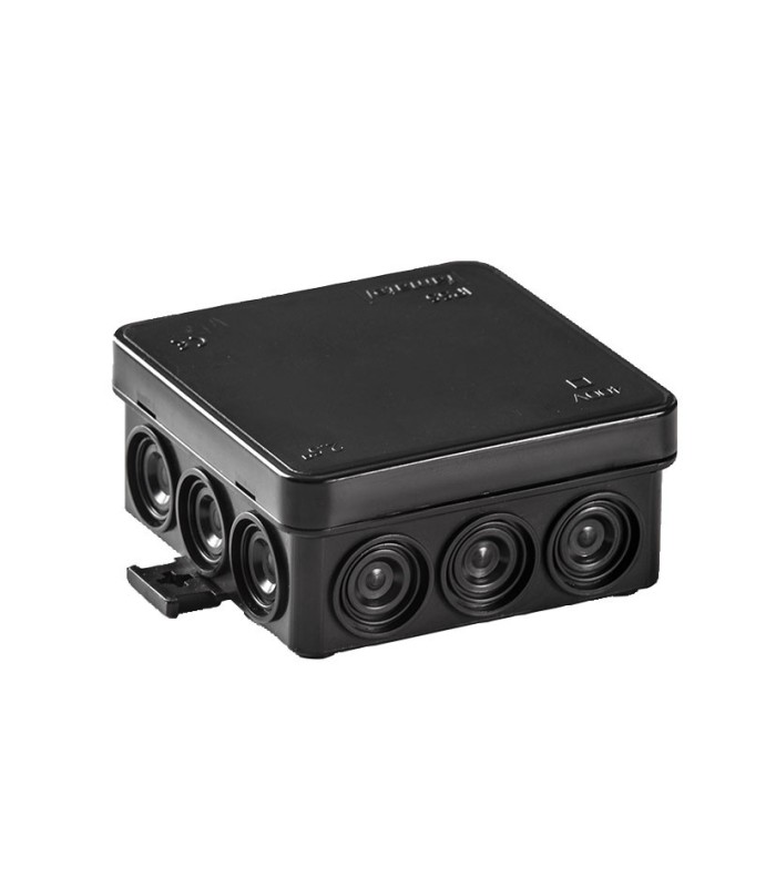 CAJA MINI ESTANCA 85X85X39 NEGRO