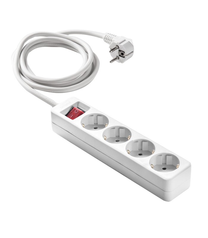 BASE 4 TOMAS TT C/INT.CABLE 5 M. BLANCO