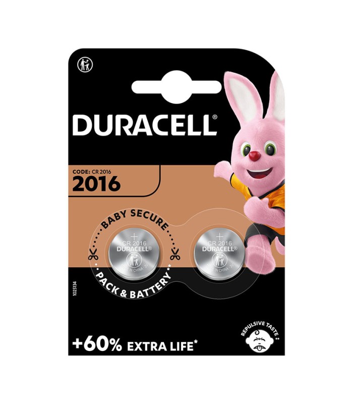 PILA LITIO BOTON DL2016 2 UN. DURACELL