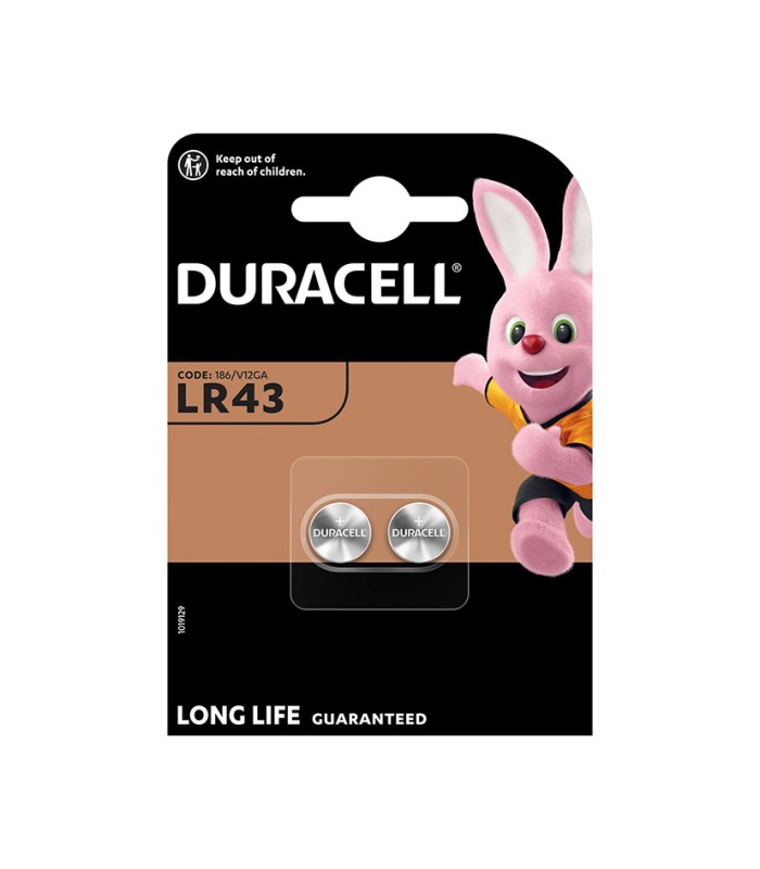 PILA ALC.BOTON LR43 DR BL.2 UN. DURACELL