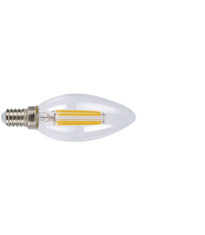 LAMP.LED FILAM.VELA  E14 4W 2700K TRANSP
