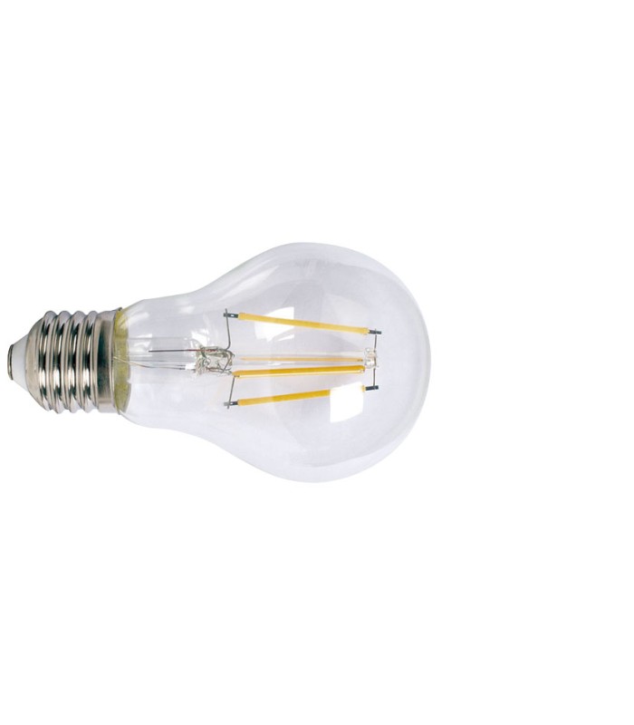 LAMP.LED FILAM.STAND  E27 6W 6400K TRANS