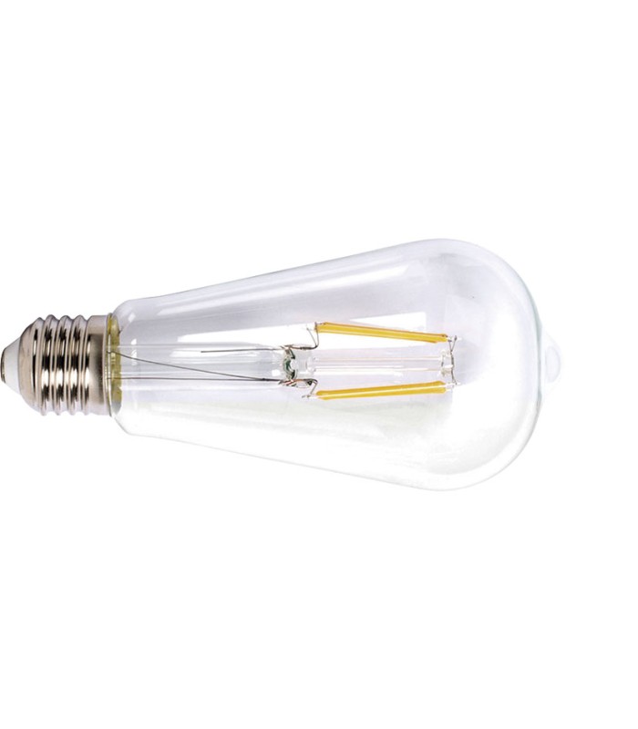 LAMP.LED FILAM.ST64  E27 6W 2700K TRANSP