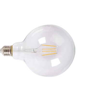 LAMP.LED FILAM.GLOBO G125  6W 2700K TRAN