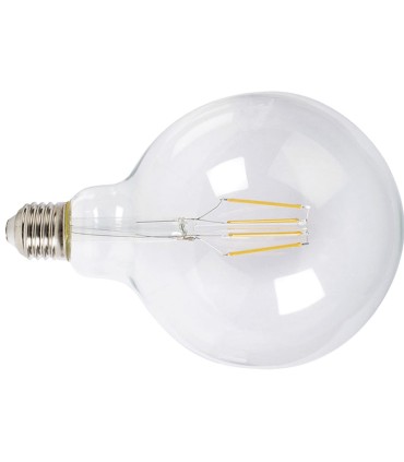 LAMP.LED FILAM.GLOBO G125  8W 6400K TRAN