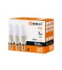 PACK 3 VELA LED DUOLEC 7W 3000K 550LM