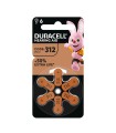 PILA AUDIFONO DA 312 DURACELL 6 UNIDADES