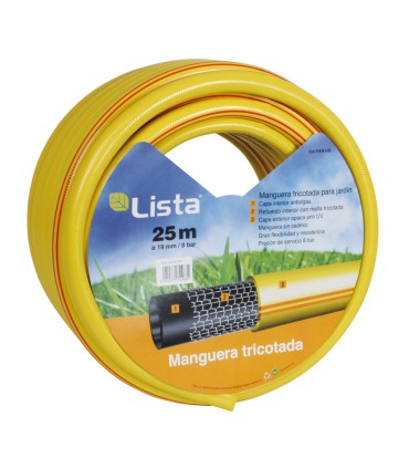 MANGUERA TRICOTADA. 19 MM X 50 M LISTA