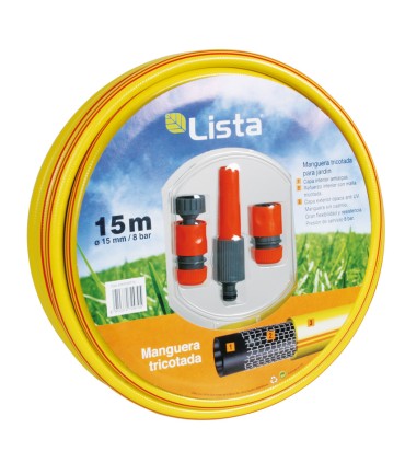 KIT MANGUERA TRICOT. 15 MM X 15 M. LISTA